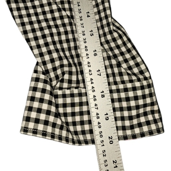 Lauren Ralph Lauren Plus Size 16 Gingham Pink Detail Baby doll Button up Blouse - Picture 9 of 10